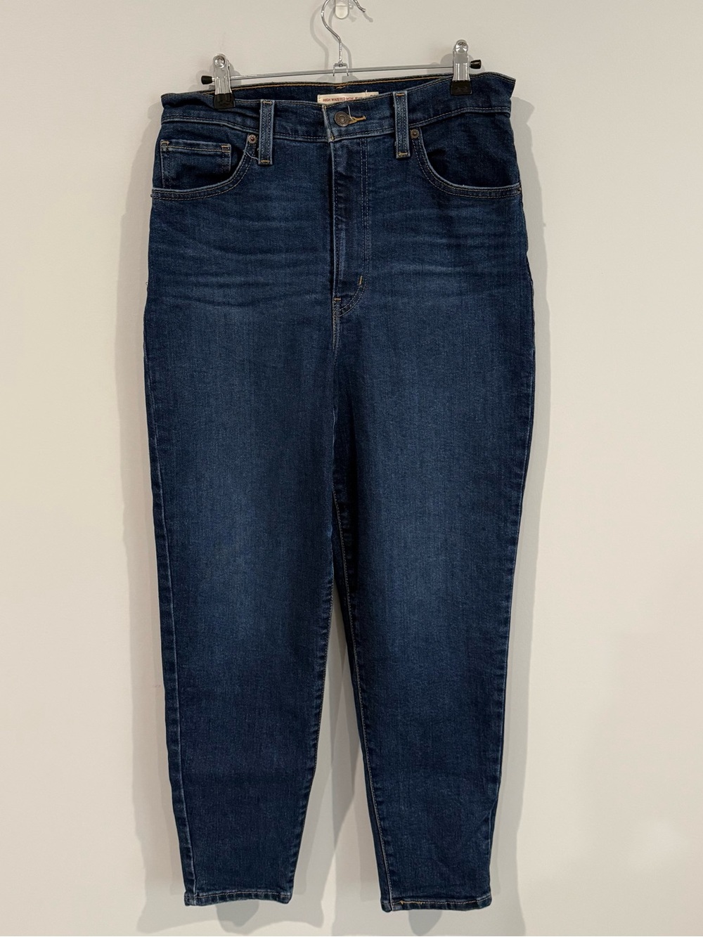 Levi’s Dark Blue High-Rise Women Mom Jeans